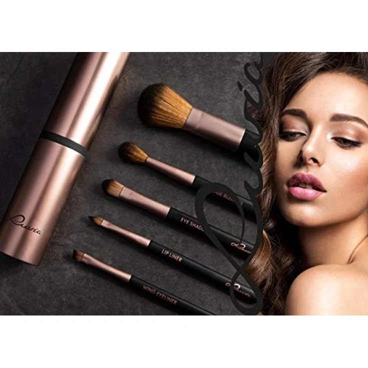 Luvia Cosmetics Kosmetikpinsel-Set Travel Tube, 5 tlg. Make-up Accessoires Set, Dekorative Kosmetik Make-up Accessoires – Bild 9