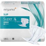 Seguna SEGUNA Slip Super, Inkontinenz Windeln für Erwachsene, Frauen, Männer, Windeln bei schwerer Blasenschwäche, Stuhlinkontinenz (L) - Saugleistung 3.150 ml, Hüftumfang 110-150 cm