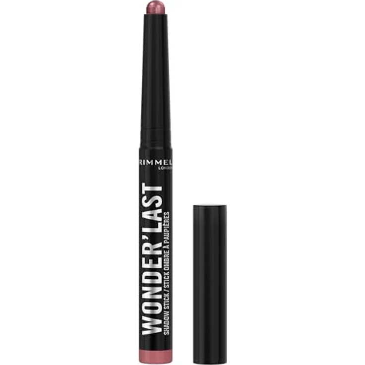 RIMMEL LONDON Wonder'Last 007 Pink Fizz Lidschattenstift, lebendige Farbe, einfach in einem Schritt aufzutragen, ultra-cremige vegane Formel, 1,64 g - Preisvergleich – Bild 1