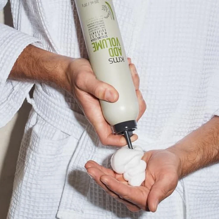 KMS ADDVOLUME Styling Foam, Schaumfestiger für mehr Volumen und Hitzeschutz bis 230°C, 200 ml – Bild 7