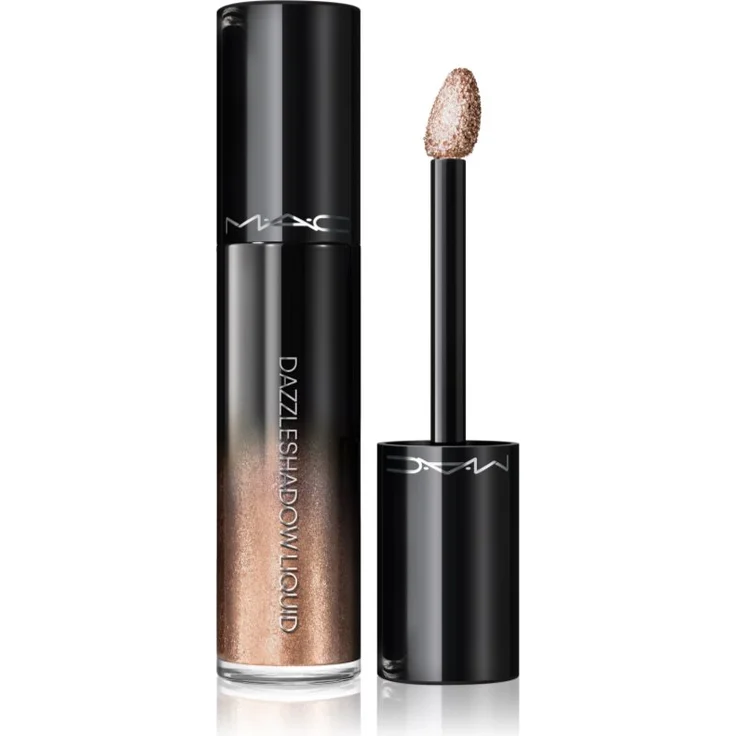 MAC Cosmetics Dazzleshadow Liquid Eyeshadow, flüssiger Lidschatten mit Glitzereffekt, Farbton Champagne Trail, 4 ml