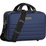 ITACA - Kosmetikkoffer Hartschale Groß, Beautycase Damen, Trolley & Handgepäck Koffer: Beauty Case Hartschale, Kosmetik Koffer, Kosmetiktasche Groß - Ideal für Reisen! 771135, Marine Blau