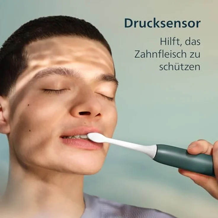 Philips Sonicare 3100 HX4033/26, elektrische Schallzahnbürste in Grün mit sanfter Plaque-Entfernung und integriertem Timer, 1 St. – Bild 4