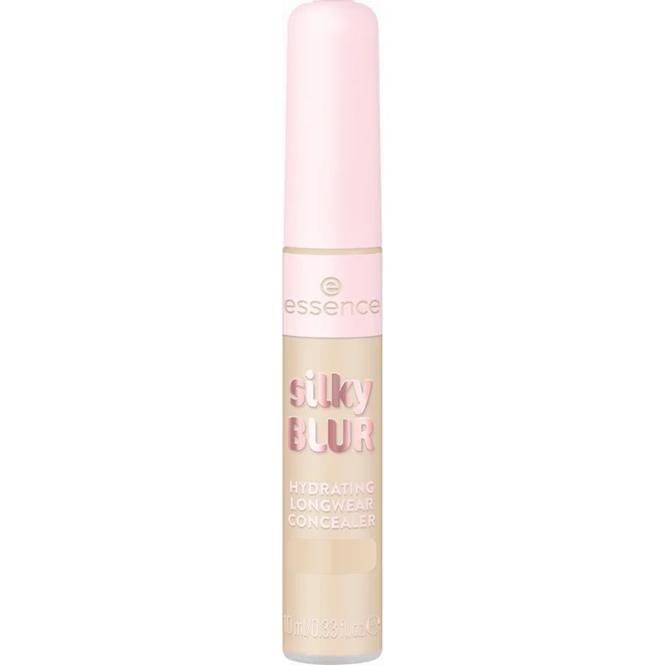 Essence Silky Blur Hydrating Longwear Concealer, 10 ml, mittlere Deckkraft, seidiges mattes Finish, Farbe 130