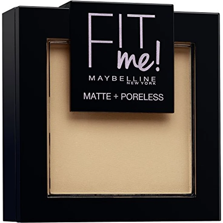 Maybelline Fit Me! Matte + Poreless Powder Nr. 220 Natural beige, mattierendes Puder, passt sich dem Hautton an, 16 g – Bild 1