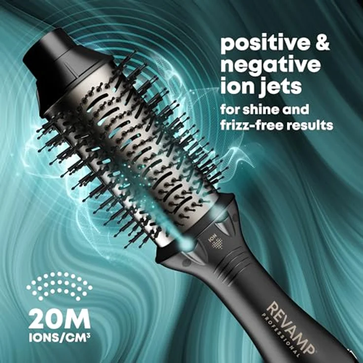 Revamp Professional Styler Volume Blow Dry Hot Air DR-1950AX-EU, Warmluftbürste mit 900 Watt, ergonomischem Griff und Ionen-Technologie für glänzendes Haar – Bild 3