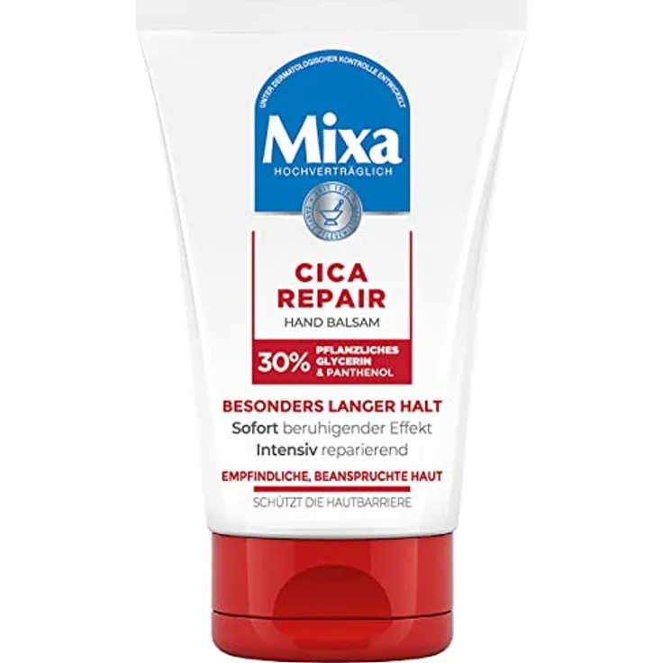 Mixa Cica Repair Hand Balsam, feuchtigkeitsspendende und intensiv reparierende Handcreme, 50 ml