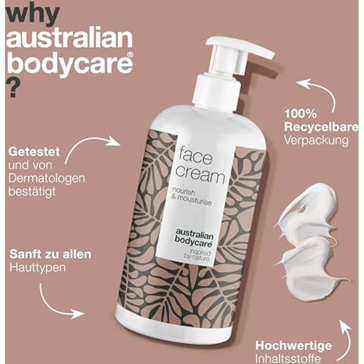 Australian Bodycare Face Cream 500 ml | Gesichtscreme mit Teebaumöl | Für unreine, fettige, trockene Haut & Mischhaut | Feuchtigkeitsspendend & gegen Pickel & Akne – Bild 4