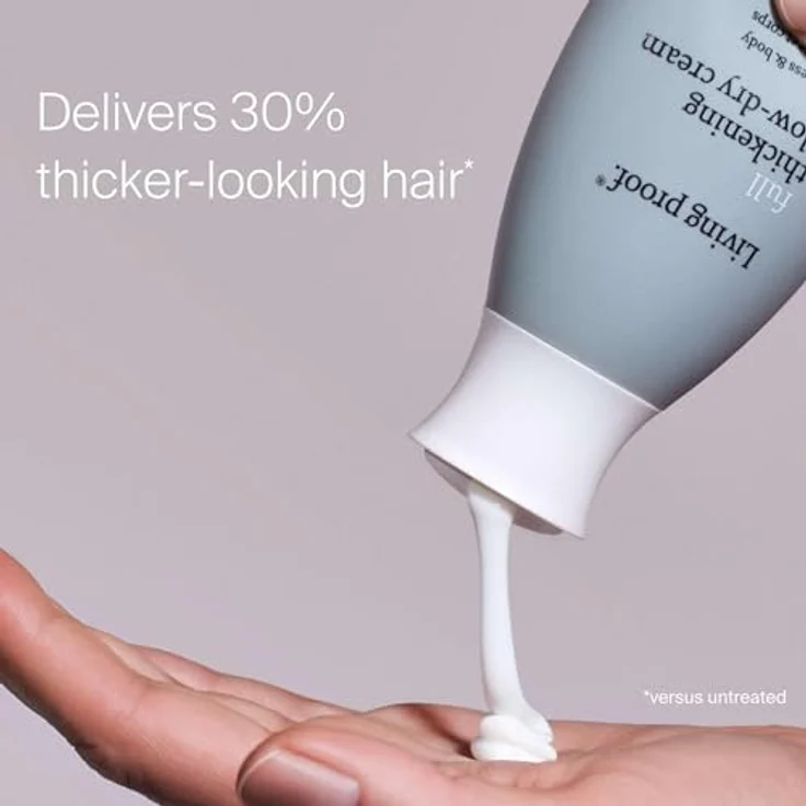 Living Proof Full Thickening Blow-Dry Cream | Haar-Stylingcreme für volles, glänzendes Haar | Hitzeschutz bis 232°C | Cruelty Free, ohne Silikone, Parabene, Sulfate | 109ml – Bild 4