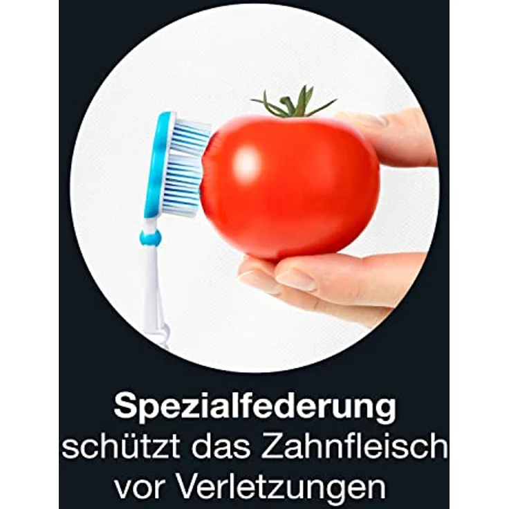 Dr. Best Optimierte Vibration Zahnbürste, Mittelhärte mit 20.000 Vibrationen pro Minute, blau – Bild 6