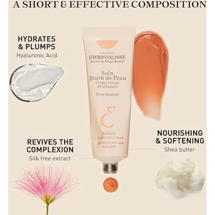 Embryolisse Secrets De Make Up, Hautpflege mit natürlichem Glanz, rosa, 30 ml, intensive Hydratation mit Hyaluronsäure – Bild 5