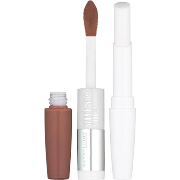 Maybelline Superstay 24H Color Lippenstift, 5 g in Soft Taupe - langanhaltende, kussechte Farbe mit intensiver Pflege – Bild 1