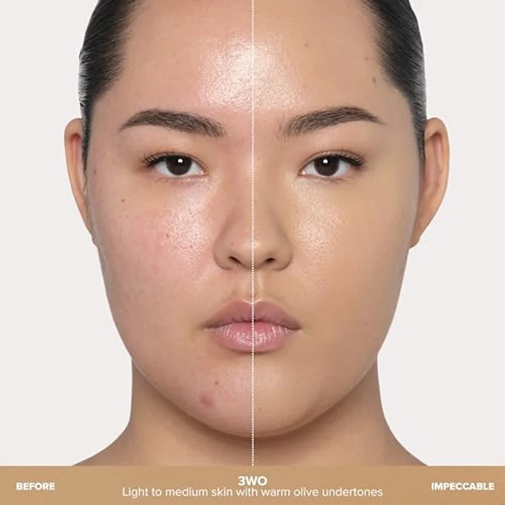 Anastasia Beverly Hills Impeccable Blurring Second-Skin Matte Foundation, flüssiges Make-Up für mittlere bis volle Deckung, Farbton 3WO, 35 ml, vegan, wasserfest, ohne Mineralöle – Bild 3