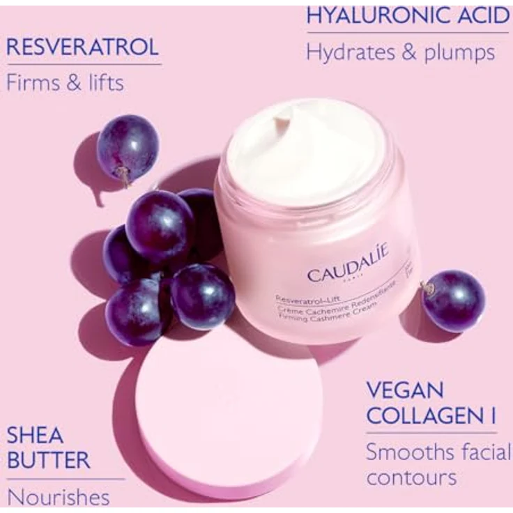 Caudalie Resveratrol-Lift Firming Cashmere Cream Refill 50 ml, Gesichtscreme – Bild 4