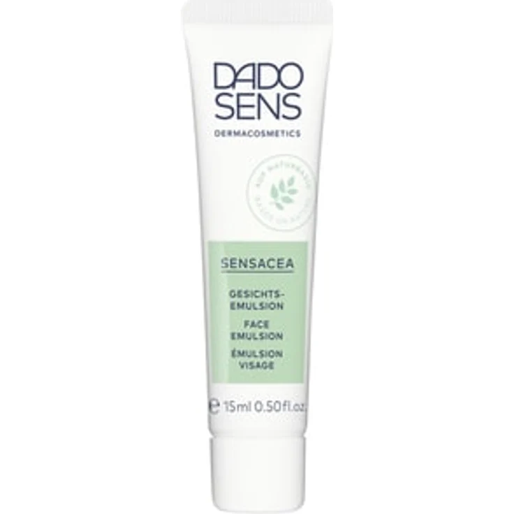 Dado Sens Sensacea Gesichtsemulsion, Tagescreme für hypersensible Haut & Couperose, 15 ml Reisegröße, beruhigend und feuchtigkeitsspendend