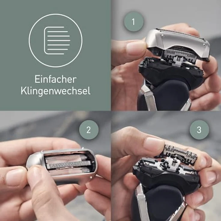 Panasonic WES9068Y1361 Ersatzklingen für Elektrorasierer, 2er Pack mit 30° nanogeschärften Innenklingen aus japanischem Edelstahl – Bild 5