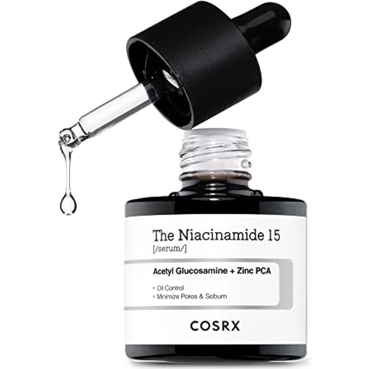 COSRX Niacinamide 15% Gesichtsserum, Verkleinert Poren, Beruhigt Rötungen, Korrigierende Behandlung, 20 ml, Korean Skincare