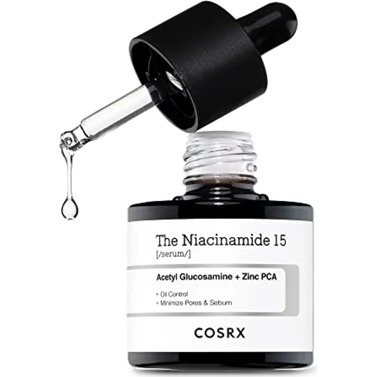 COSRX Niacinamide 15% Gesichtsserum, Verkleinert Poren, Beruhigt Rötungen, Korrigierende Behandlung, 20 ml, Korean Skincare – Bild 1