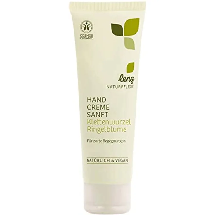 Lenz Naturpflege Handcreme Sanft, Klettenwurzel Ringelblume, 75ml (2)