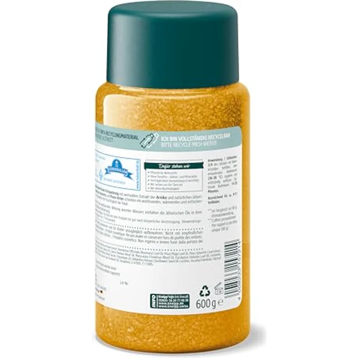Kneipp Badekristalle Arnika Aktiv Badesalz 600 g – Bild 3