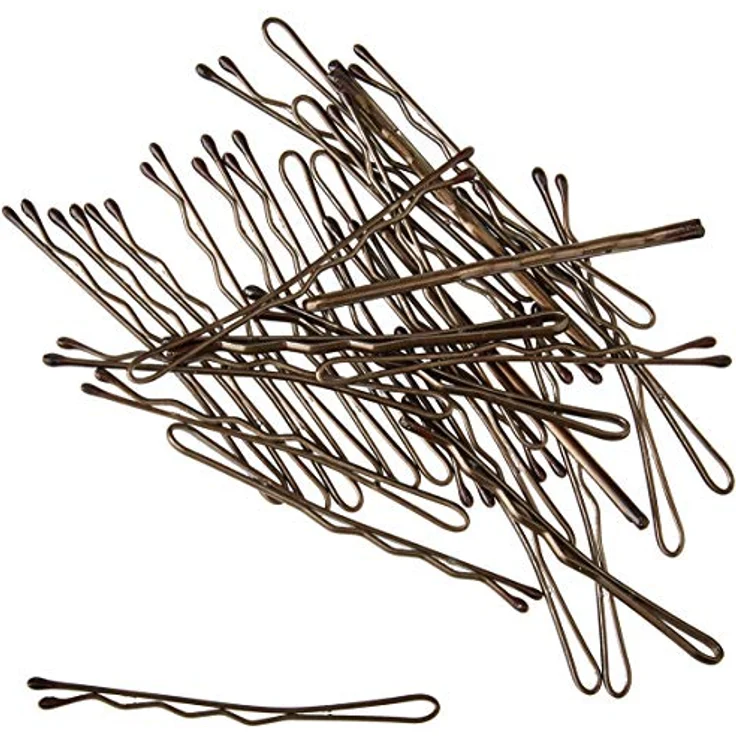 Efalock Duchesse Haarklemme 5 cm braun 100 Stück – Bild 5