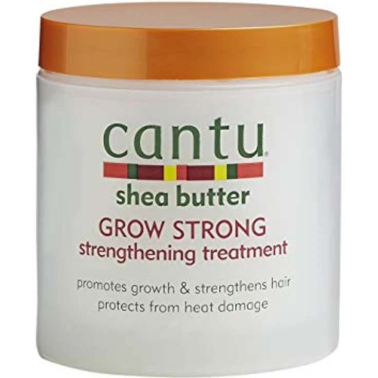 Cantu grow Strong Stärkende Hitzenschutz Haarkur Mit Sheabutter 2 x 173 g – Bild 2