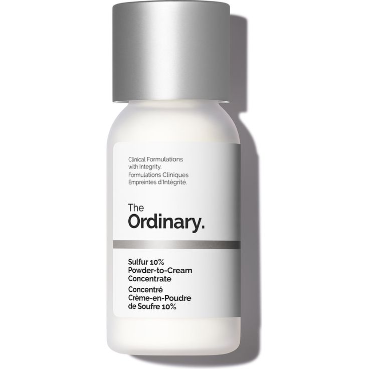 The Ordinary Sulfur 10% Powder to Cream Feuchtigkeitsserum, 5 g gegen Hautunreinheiten für empfindliche Haut