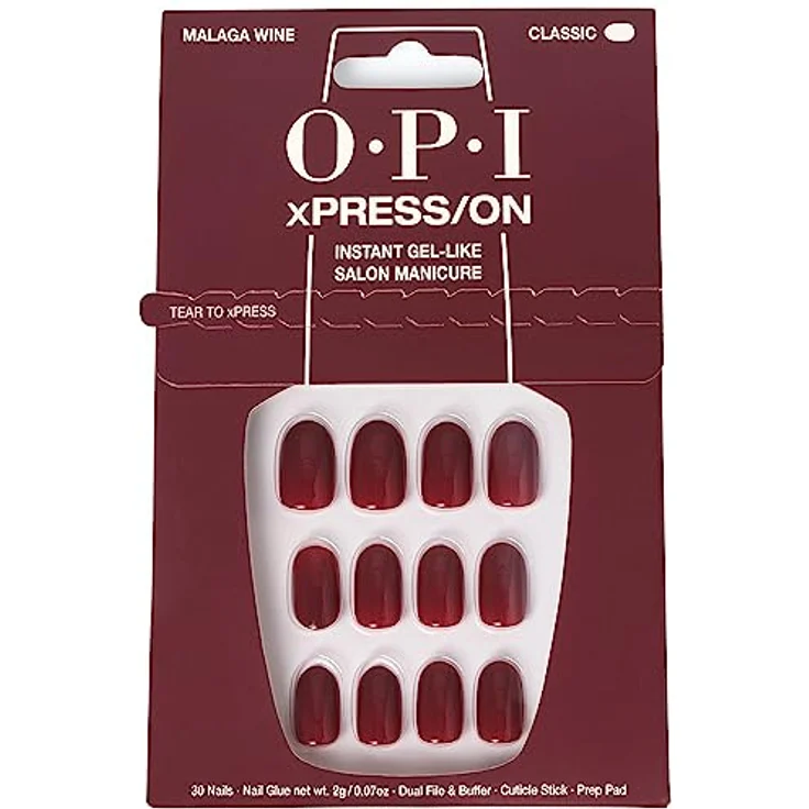 OPI xPRESS/ON künstliche Fingernägel Malaga Wine 30 St. – Bild 1