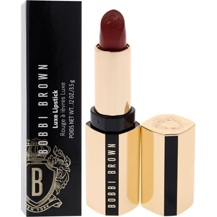 Bobbi Brown Luxe Lipstick, Lippenstift mit satinierter Textur und feuchtigkeitsspendender Formel, 3,8 g, Claret – Bild 3