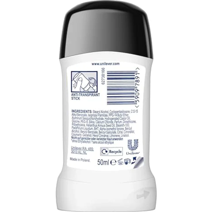 Rexona Nonstop Protection Deo Stick Invisible Aqua, 72 Stunden Anti-Transpirant Schutz, 50 ml, schweiß- und geruchsresistent – Bild 2