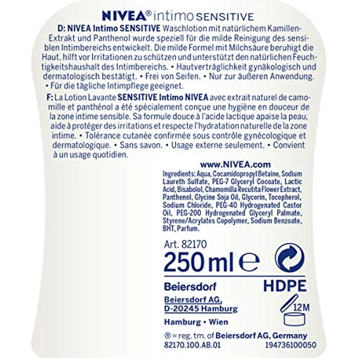 Intimo Waschlotion Sensitive Bodylotion 250 ml – Bild 3