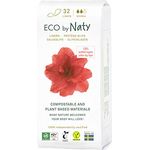 Naty Eco by Naty Slipeinlagen für Damen Normal, Bio-Slipeinlagen mit Bio-Baumwolle, kompostierbar, 32 Stück