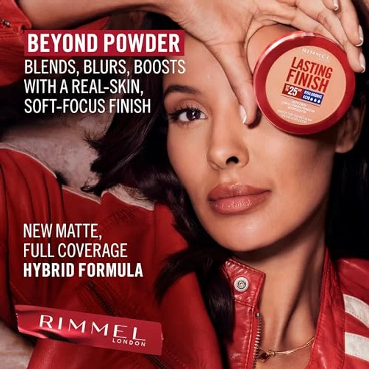Rimmel London Lasting Finish Compact Base Pulver 009 Honig 7 g - Mattes Finish, Vollabdeckung, SPF 20 Schutz – Bild 3