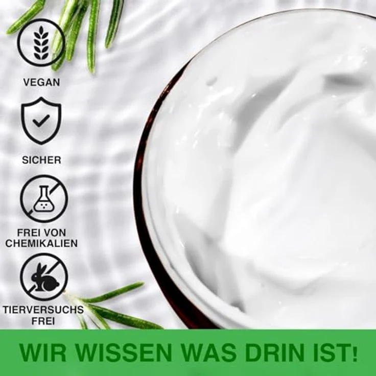 P-Beauty Rosmarin Haarmaske Set 3x60g - Intensive Haarkur für trockenes, krauses & gefärbtes Haar | Bio & vegan, Anti-Spliss, nährend und hydratisierend – Bild 5