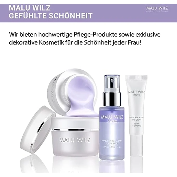 Malu Wilz Hyaluronic Active + Eye Cream 15 ml I Erfrischende Skincare Augenpflege-Serum mit Hyaluron-Wirkstoff-Formel mit Dual-Effekt I Booster – Bild 2