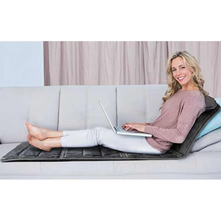 Jocca Elektro-Massagematte, Tappetino Massaggiante Elettrico mit 10 Massagezonen, Infrarot-Wärmefunktion, schwarz – Bild 2