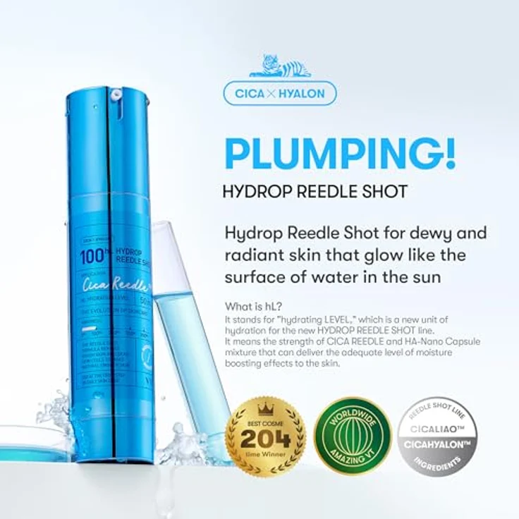 VT COSMETICS Hydrop Reedle Shot 100Hl, Hyaluronsäure Microneedling Serum mit Cica Reedle, 50 ml – Bild 2