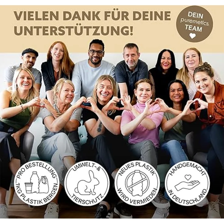 puremetics Hand- und Duschpflegeseife Vanille, vegane feste Seife für alle Hauttypen, 75 g – Bild 5