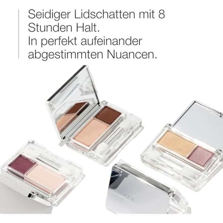 Clinique All About Shadow™ Duo, Lidschatten in Like Mink - Shimmer, 1,7 g, langanhaltend und leicht aufzutragen – Bild 3