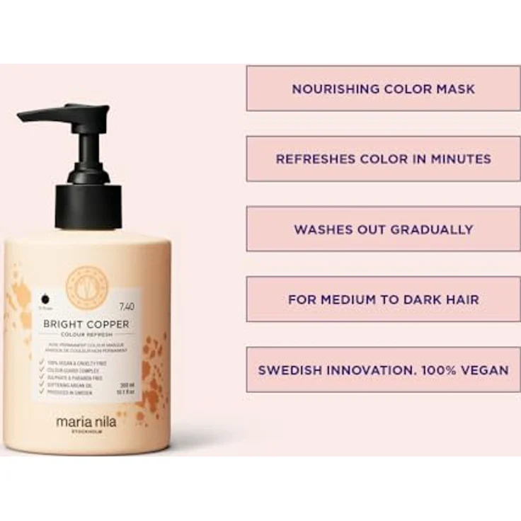Maria Nila Colour Refresh Bright Copper 7.40 300 ml – Bild 2