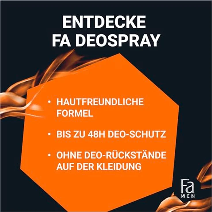 Fa Dark Passion Deo Spray, 150 ml, Anti-Transpirant mit 48h Schutz, vegan, hautfreundlich – Bild 4