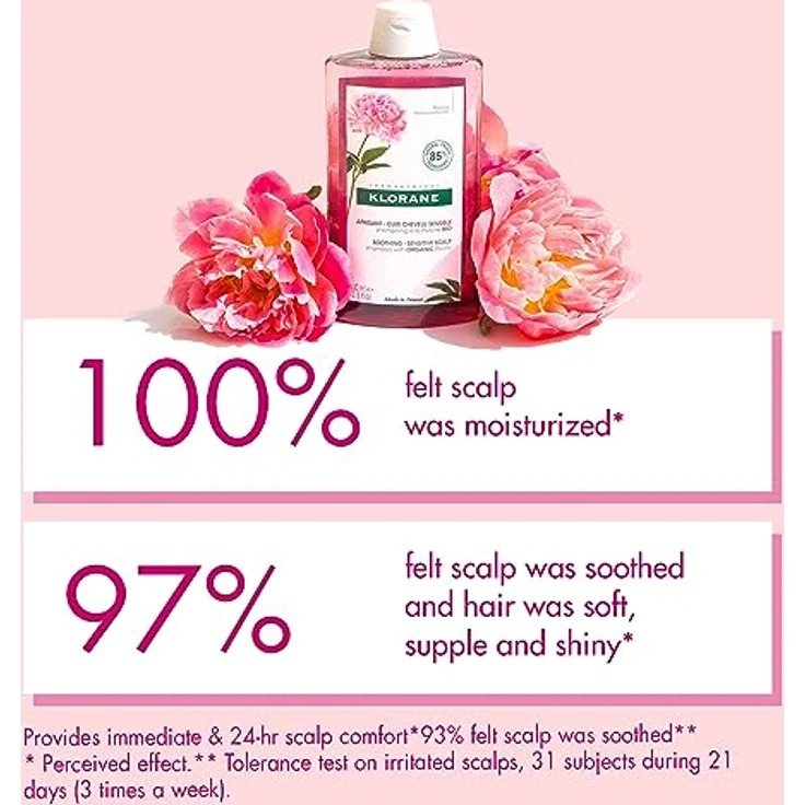 Klorane Shampoo mit Pfingstrosenextrakt, extra-mild, 400 ml – Bild 5