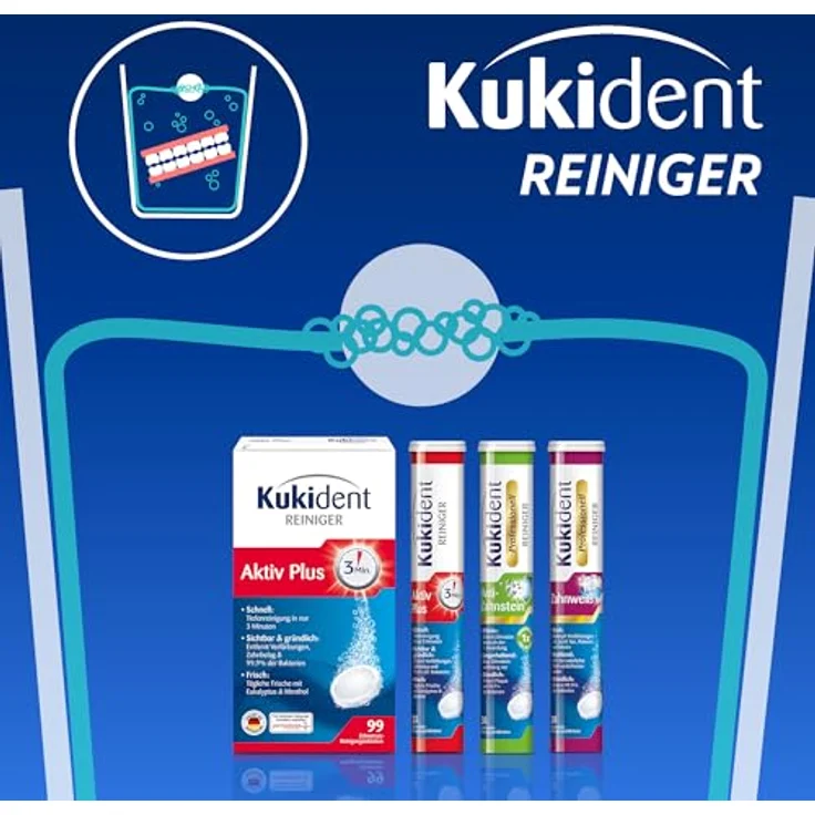 Kukident Reiniger Anti-Zahnstein 30er-Pack Gebissreiniger Entfernt Zahnstein – Bild 4