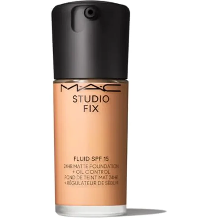 MAC Cosmetics Studio Fix Foundation Fluid SPF15 24HR Matte NW15 30ml, Hellbeige mit neutralem Unterton