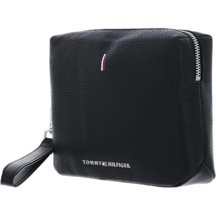 TOMMY HILFIGER TH Central - Essentials Washbag Black – Bild 2