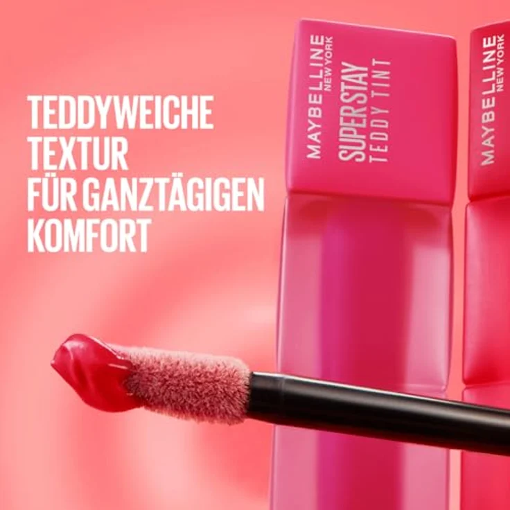 Maybelline New York Superstay Teddy Tint, Lippenstift für Damen mit mattiertem Finish und Plüsch-Applikator, 5 ml – Bild 9