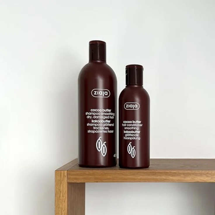 Ziaja Manteca De Cacao Champú, glättendes Shampoo mit Kakaobutter für trockenes Haar, 400 ml, vegan – Bild 3