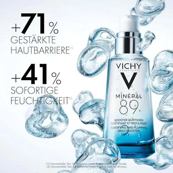 Vichy feuchtigkeitsspendendes Serum Mineral 89 mit Hyaluronsäure 50 ml, mit pflegender Wirkung – Bild 2
