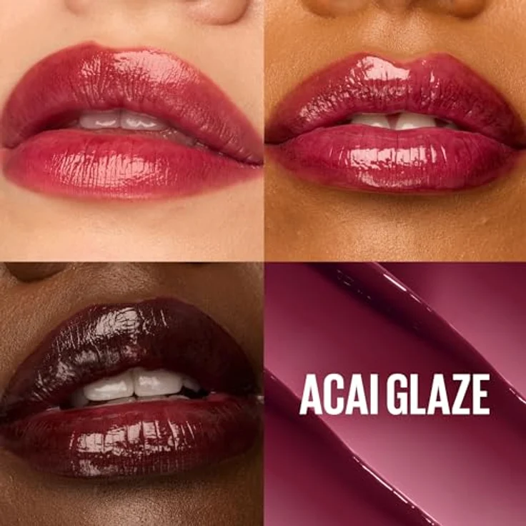 MAYBELLINE NEW YORK Lifter Glaze, Lippenbalsam mit intensiv feuchtigkeitsspendender Formel, hohem Glanz, Farbton 008 Acai Glaze, 2.8 g – Bild 2
