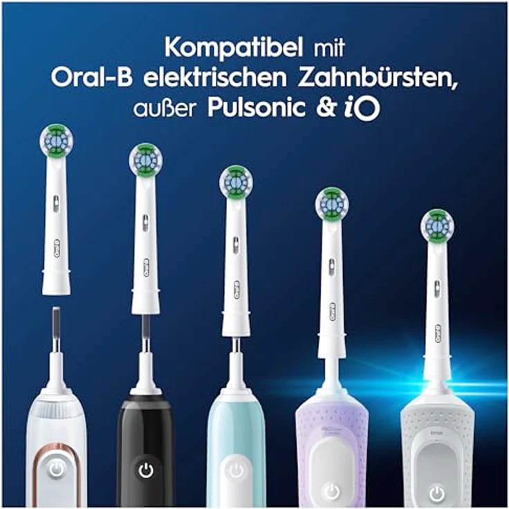 Braun Oral-B PRO Precision Clean Aufsteckbürsten, 16er Set in Weiß, X-förmige Borsten für optimale Reinigung – Bild 8